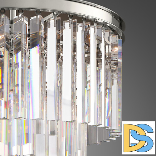 Подвесная люстра Delight Collection 1920s Odeon KR0387P-6 chrome/clear