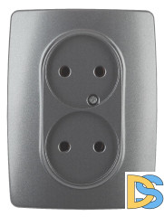 Розетка 2x2P Эра 12-2107-12 Б0031244
