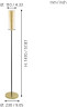 Торшер Eglo Pinto Gold 97655