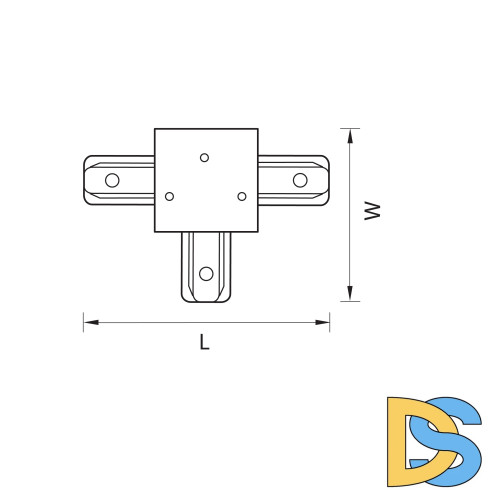 Коннектор T-образный Lightstar Barra 501136