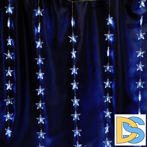 Светодиодная гирлянда занавес Звездочки Feron CL25 48608