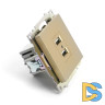 Розетка 2-местная USB Stekker Катрин GLS10-7115-08 49229