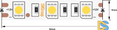 Светодиодная лента SWG SWG560-12-14.4-W-66-M 12В 14,4Вт/м 6000-6500K 5м IP66 015652