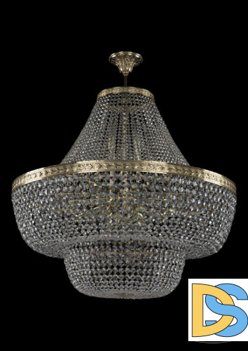 Люстра на штанге Bohemia Ivele Crystal 19101/H1/90IV G