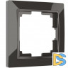 Рамка на 1 пост (серо-коричневый, basic) W0012007