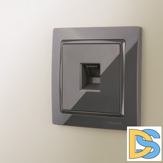 Рамка на 1 пост (серо-коричневый, basic) W0012007