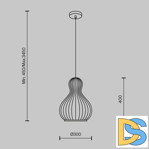 Подвесной светильник Maytoni Roots MOD192PL-01W1
