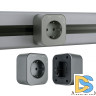 Трековая розетка Arte Milano Am-track-sockets 380022TS/ES Grey