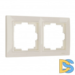 Рамка на 2 поста (слоновая кость, basic) W0022003