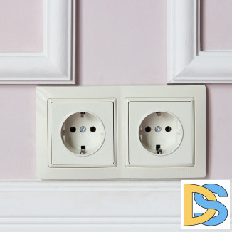 Рамка на 2 поста (слоновая кость, basic) W0022003