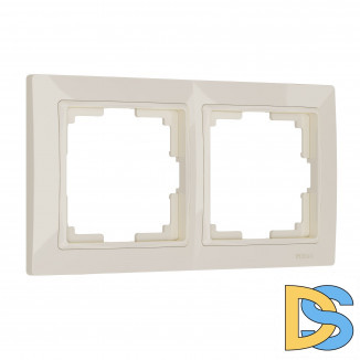 Рамка на 2 поста (слоновая кость, basic) W0022003