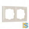 Рамка на 2 поста (слоновая кость, basic) W0022003