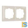 Рамка на 2 поста (слоновая кость, basic) W0022003