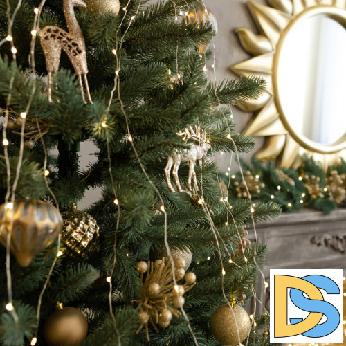 Гирлянда занавес Eurosvet 200-004 теплый белый 2*3м IP20