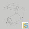 Трековый светильник Maytoni Technical Vuoro TR003-1-10W4K-S-B