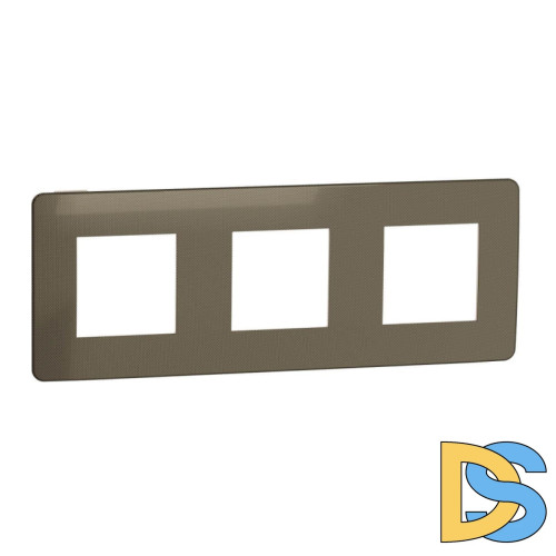 Рамка 3-постовая Schneider Electric Unica New NU280651