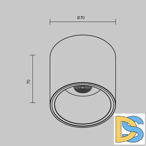 Потолочный светильник Maytoni Alfa LED C064CL-L12B4K