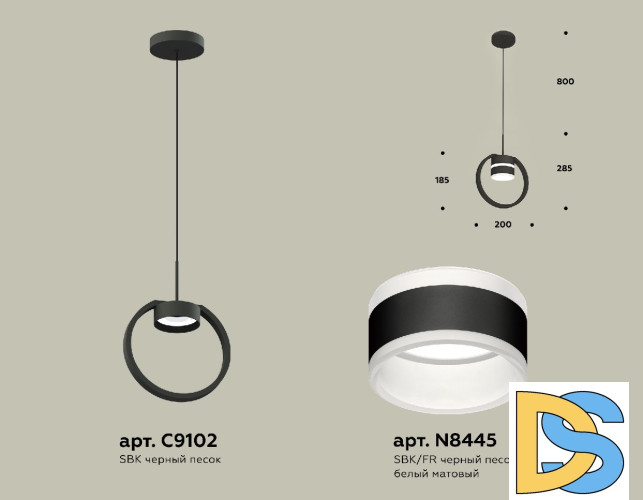 Подвесной светильник Ambrella Light Traditional (C9102, N8445) XB9102152