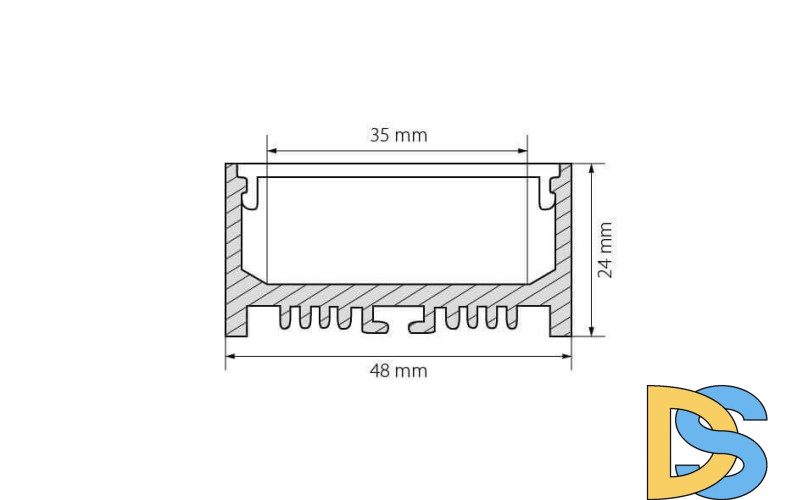 Профиль Arlight ARH-LINE-2448-2000 ANOD 018684