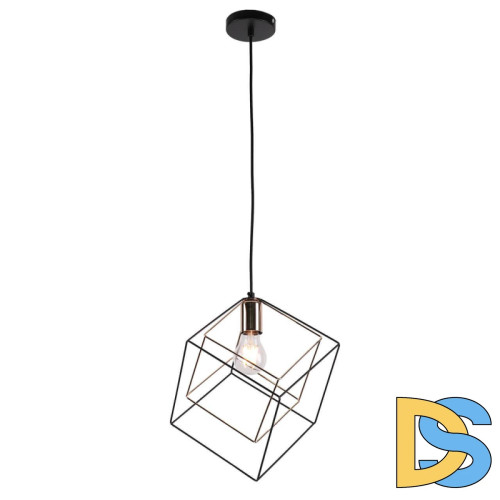 Подвесной светильник IMEX MD.0830-1-P BK+FGD