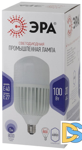 Лампа светодиодная Эра E40 100W 6500K LED POWER T160-100W-6500-E27/E40 Б0032090
