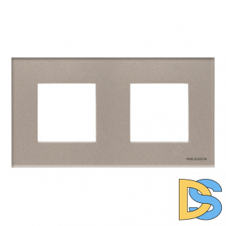 Рамка 2 поста (4 модуля) ABB Zenit Шампань