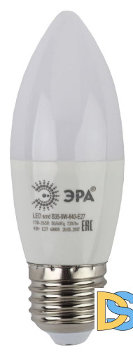 Лампа светодиодная Эра E27 9W 4000K LED B35-9W-840-E27 Б0027972