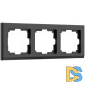 Рамка на 3 поста Werkel Stark (черный) W0031808