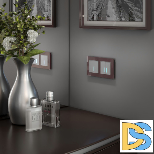 Умный cенсорный Выключатель одноклавишный Werkel (серебряный) W4510606