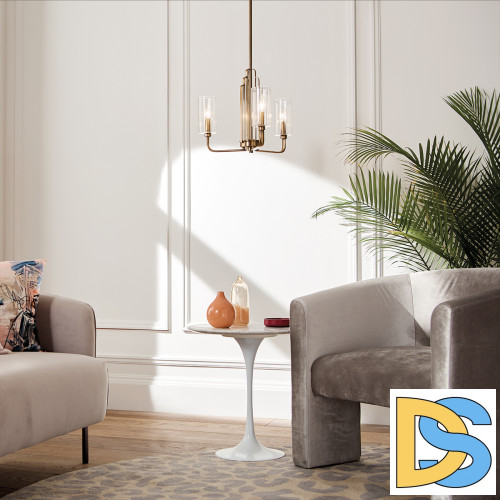 Люстра на штанге Kichler Kimrose QN-KIMROSE3-BNB