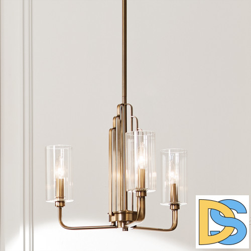 Люстра на штанге Kichler Kimrose QN-KIMROSE3-BNB