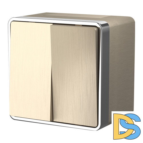 Выключатель двухклавишный влагозащищенный Werkel Gallant 4690389164262 W5020210 a051045