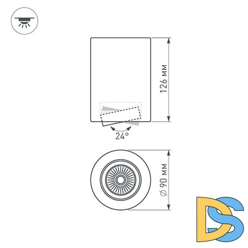Накладной светильник Arlight SP-FOCUS-R90-9W Warm White 021064