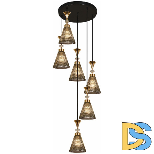 Каскадная люстра Reluce 02005-0.9-06 SMOKE