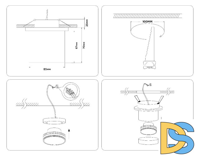 Встраиваемый спот Ambrella Light Move TA1432