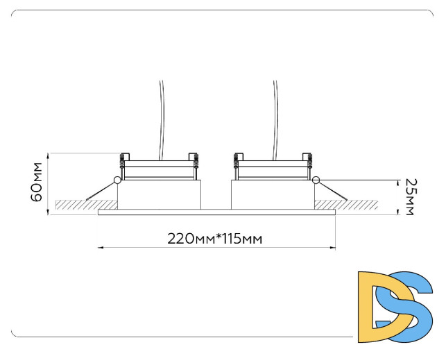 Встраиваемый светильник Ambrella Light GX Standard Tech Techno Spot TN52344