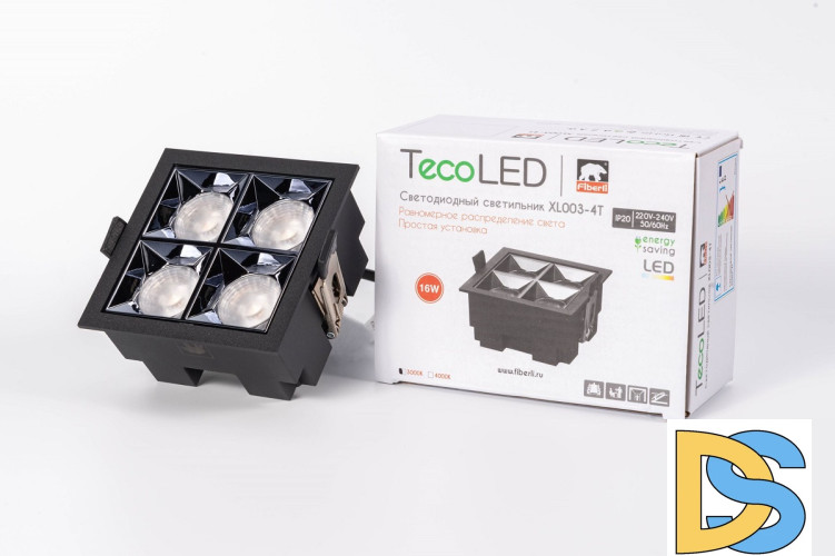 Встраиваемый светодиодный светильник Fiberli XL003-4T(W) 12130306