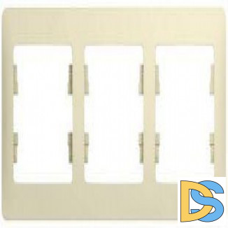 Рамка 3-ая (тройная), Молочный, серия Glossa, Schneider Electric