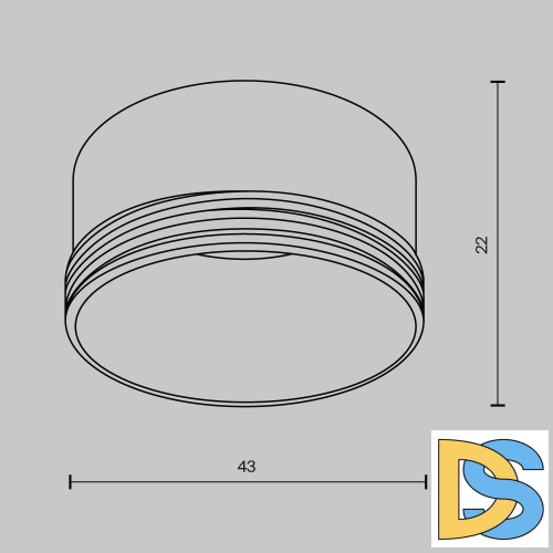 Кольцо декоративное для однофазного трекового светильника Maytoni Technical Focus LED RingS-5-W