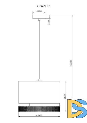 Подвесной светильник Moderli Gela V10629-1P