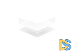 Внешний угловой соединитель для магнитного накладного шинопровода Crystal Lux Space CLT 0.213 03 WH