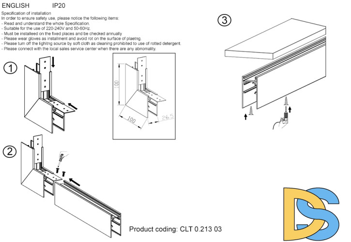Внешний угловой соединитель для магнитного накладного шинопровода Crystal Lux Space CLT 0.213 03 WH