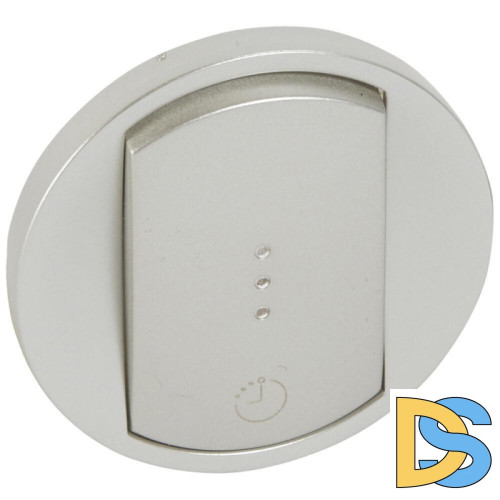 Лицевая панель Legrand Celiane выключателя одноклавишного с выдержкой времени титановая 068337