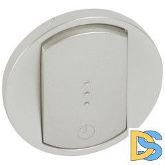 Лицевая панель Legrand Celiane выключателя одноклавишного с выдержкой времени титановая 068337