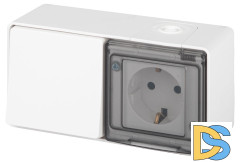 Блок розетка с выключателем Эра 11-7501-01 Б0063288