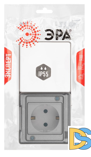 Блок розетка с выключателем Эра 11-7501-01 Б0063288