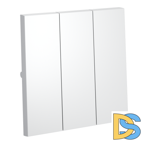 Клавиши для выключателя/переключателя трехклавишного, S70 (белый матовый)