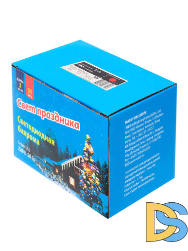 Светодиодная гирлянда (UL-00001362) Uniel занавес 220V красный ULD-C2030-240/SWK RED IP67