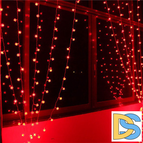 Светодиодная гирлянда (UL-00001362) Uniel занавес 220V красный ULD-C2030-240/SWK RED IP67