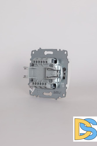 Выключатель двухклавишный с подсветкой ELBI Jazz 607-016200-203